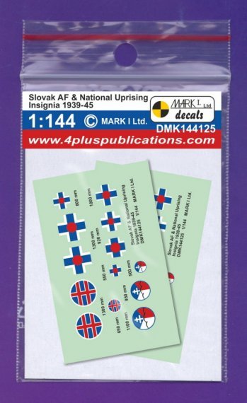 1/144 Decals Slovakian Insignia 1939-45 2 sets