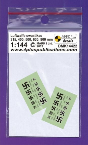 1/144 Luftwaffe Swastikas (size: 315, 400, 500, 630, 800 mm)