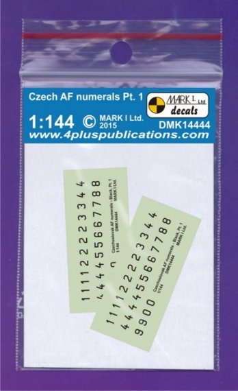 1/144 CzAF numerals Black, Pt.1, 2 sets