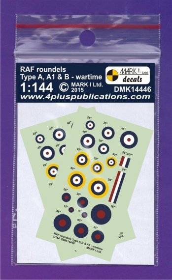 1/144 Decals RAF roundels  wartime