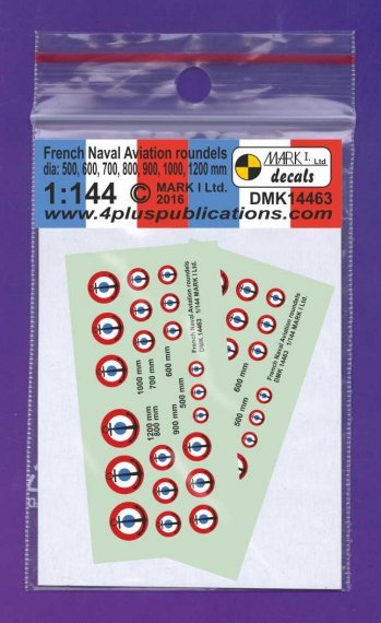 1/144 French Aeronavale roundels , 2 sets