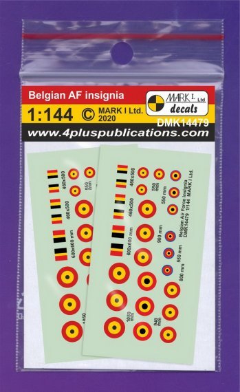 1/144 Decals Belgian AF insignia