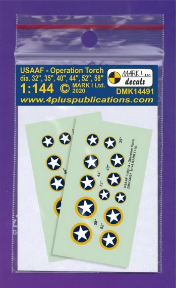 1/144 Decals USAAF insignia Operat.Torch