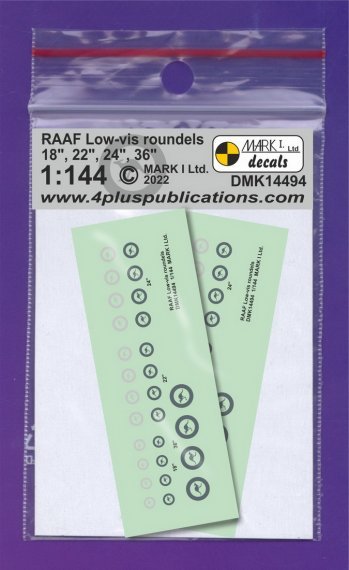 1/144 Decals RAAF Low-vis roundels