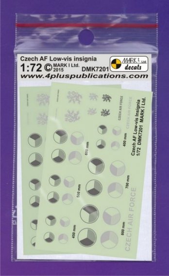 1/144 Czech AF Low-vis Insignia, 2 sets