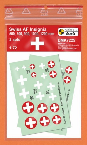 1/72 Decals Swiss AF Insignia 2 sets