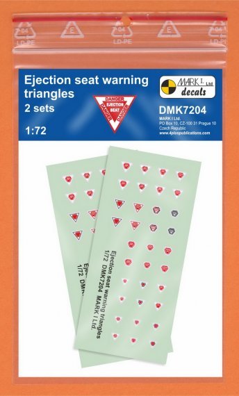 1/72 Ejection seat warning triangles