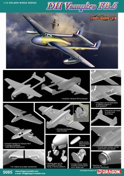 1/72 De Havilland Vampire FB.5