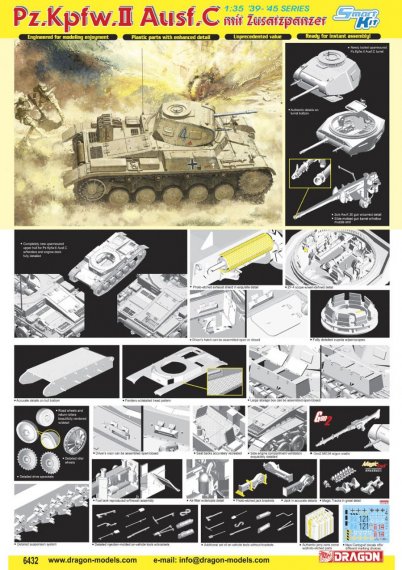 1/35 Cyber Hobby Pz.Kpfw.II Ausf. C mit Zusatzpanzer