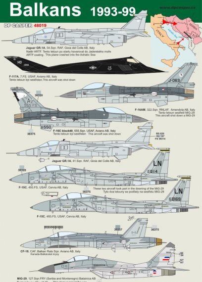 1/48 Balkans 1993-99 decals