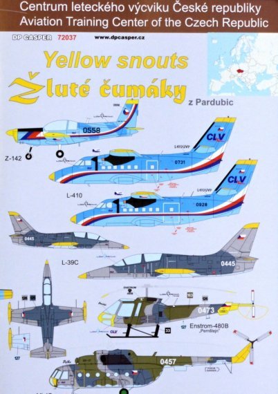 1/72 Yellow snouts Aviation Training Center CZ decal