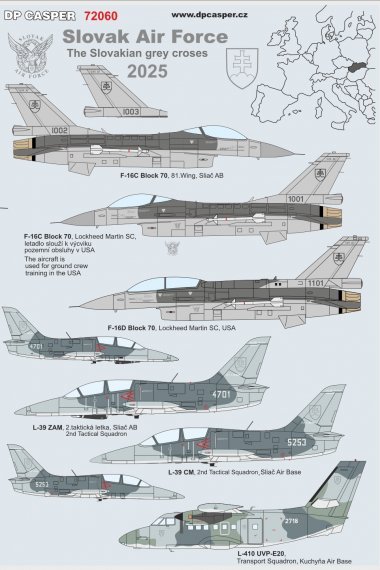 1/72 Slovak Air Force. The Slovakian Grey Crosses 2025