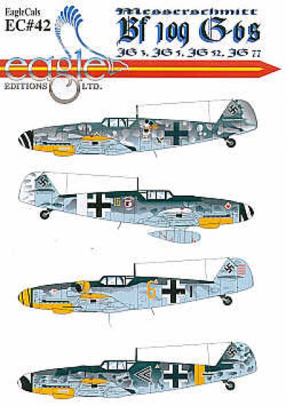 Eagle Cal 1/32 Messerschmitt Bf-109G-6 D�cals Luftwaffe