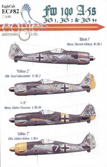 Eagle Cal 1/32 D�cals Fw-190A-5 RLM 74/75/76