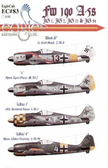 Eagle Cal D�cals 1/32 Focke-Wulf Fw-190A-5 JG 11/2/54