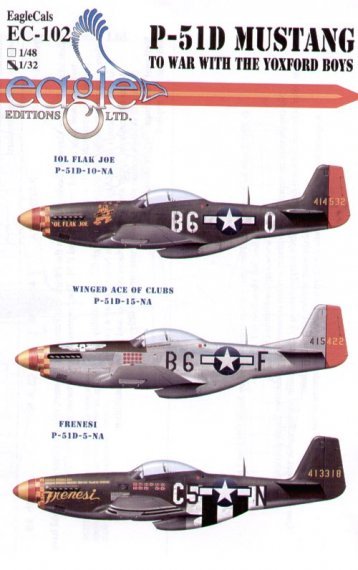 Eagle Cal D�cals P-51D Mustang 357th FG Part 2 1/32