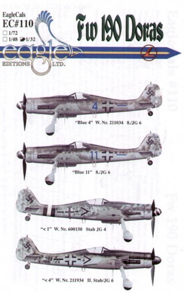 Eagle Cal D�cals Focke-Wulf Fw-190D-9 1/32 Partie 3