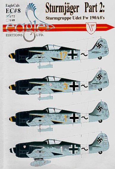 Eagle Cal 1/48 Fw-190A-8 Sturmj�ger Part 2 D�cals