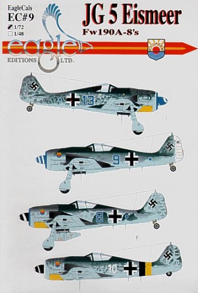 Eagle Cal 1/48 Fw-190A-8/A-9/A-12 JG 5 Eismeer D�cals
