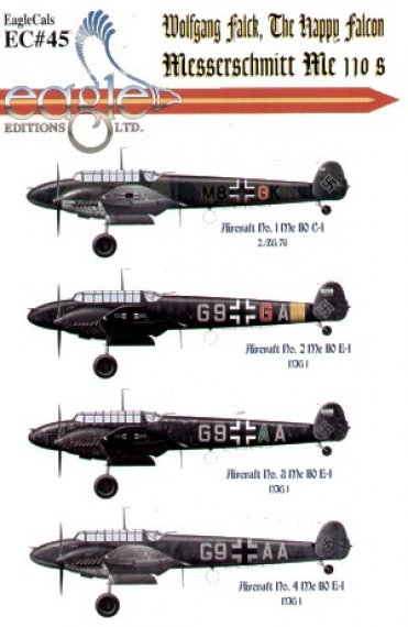 Eagle Cal 1/48 Messerschmitt Bf-110C/E Wolfgang Falck