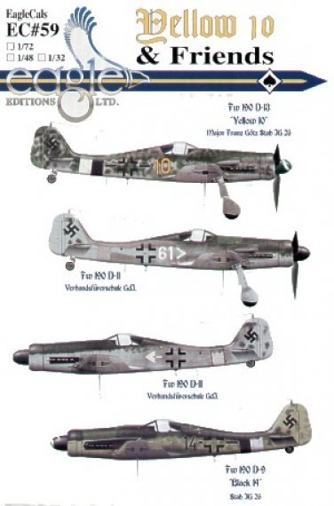 Eagle Cal 1/48 Focke-Wulf Fw-190D D�calcomanies