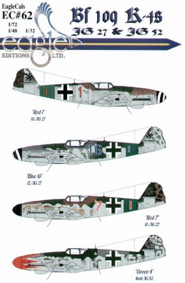 Eagle Cal D�cals 1/48 Messerschmitt Bf-109K-4 1945