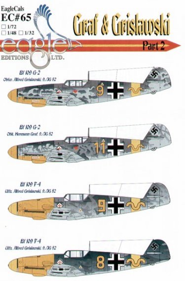 Eagle Cal 1/48 Bf-109F-4/G-2 Graf & Grislawski 9/JG52 Pt2