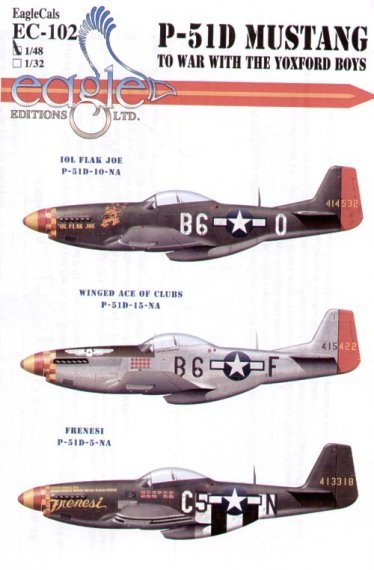 Eagle Cal 1/48 P-51D Mustang 357th FG Part 2 D�cals