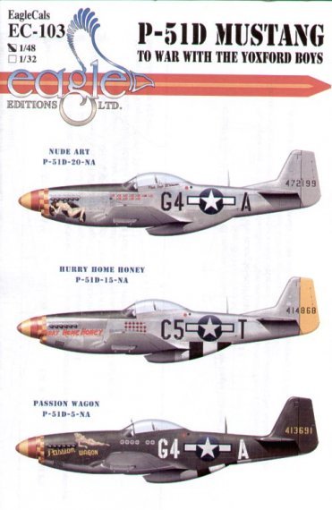 Eagle Cal D�cals P-51D Mustang 357th FG Part 3 1/48