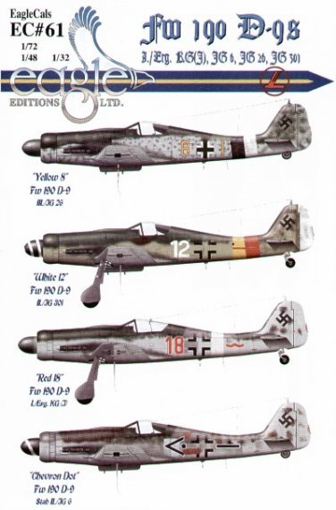 Eagle Cal D�cals Focke-Wulf Fw-190D-9 1/72