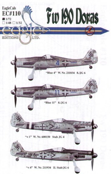 Eagle Cal D�cals Focke-Wulf Fw-190D-9 1/72 Part 3