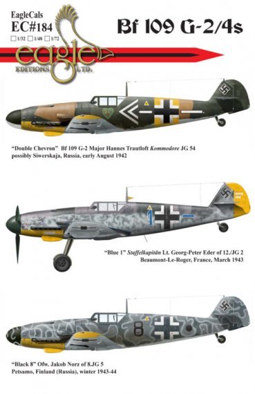 1/72 Messerschmitt Bf-109G-2s
