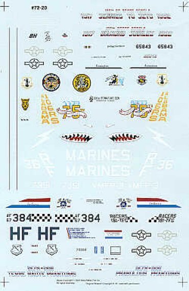 D�cals 1/72 Commemorative Phantoms 3 - F-4 RF-4C F-4E
