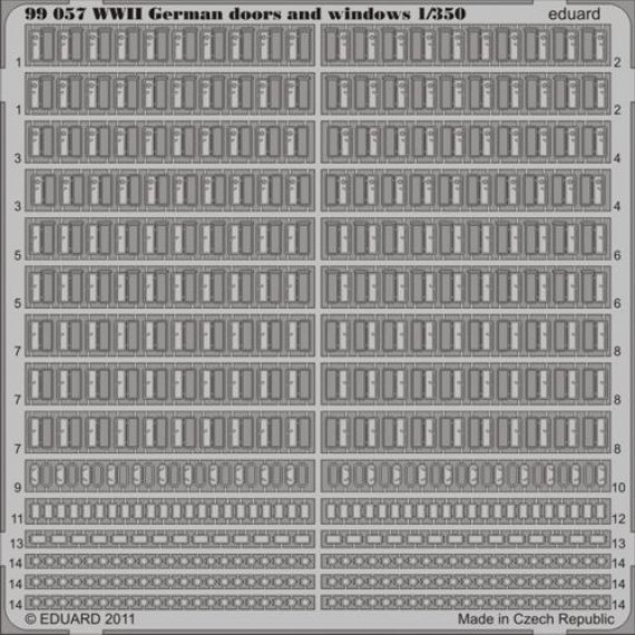 1/350 WWII German doors and windows