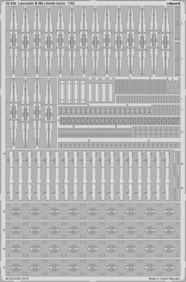 1/32 Avro Lancaster B.I/III B Mk.I bomb racks