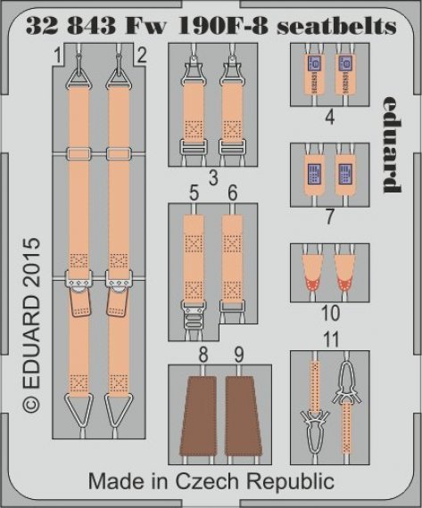 1/32 Focke-Wulf Fw 190F-8 seatbelts