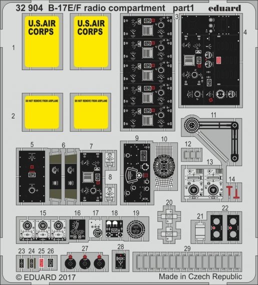 SET B-17E/F radio compartment