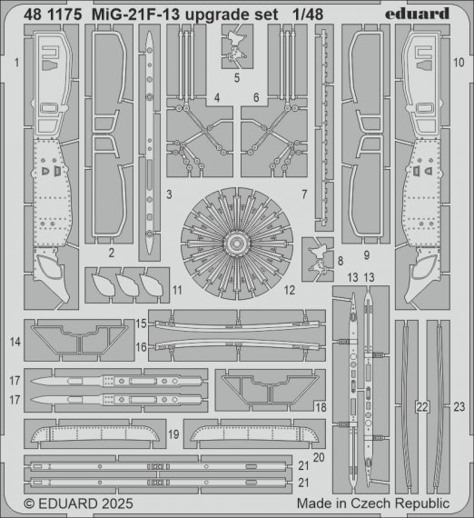 1/48 SET MiG-21F-13 upgrade set for Eduard