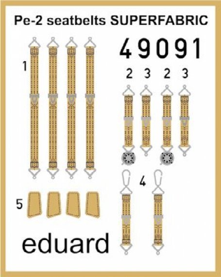 SET Pe-2 seatbelts SUPERFABRIC