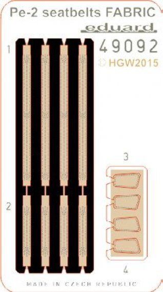 SET Pe-2 seatbelts FABRIC