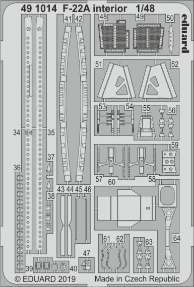 1/48 SET F-22A interior