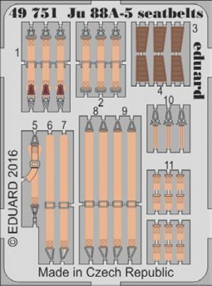 1/48 Junkers Ju 88A-5 seatbelts
