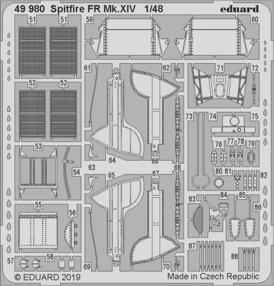 1/48 Supermarine Spitfire FR Mk.XIV 1/48