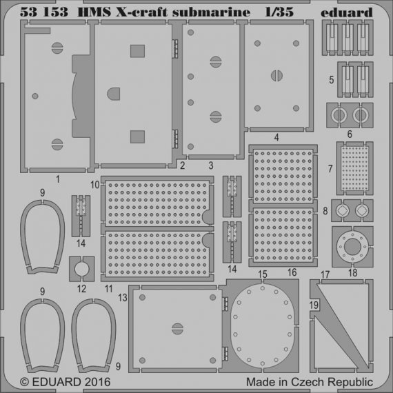 SET 1/35 HMS X-craft submarine