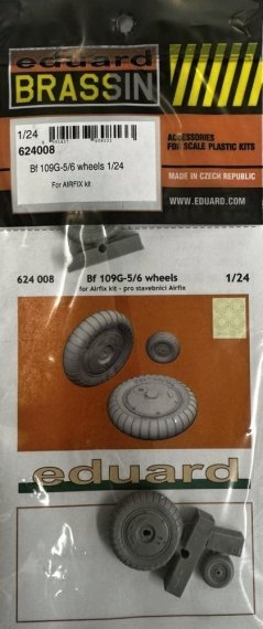 Eduard Brassin Roues Bf 109G-5/6 1/24 pour Airfix
