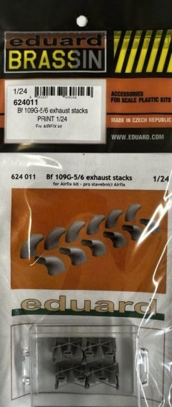 Eduard Brassin Echappements Bf 109G-5/6 1/24 pour Airfix
