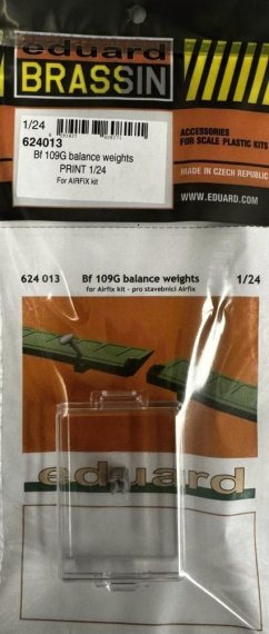 Eduard Brassin Bf 109G Masses d'�quilibrage 1/24 Airfix