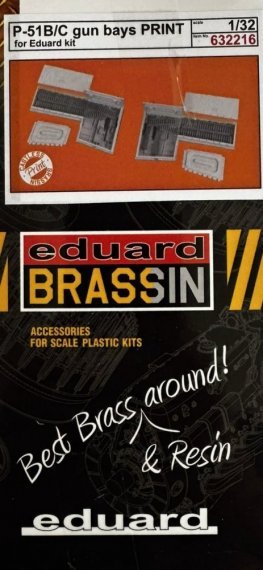 Eduard Brassin 1/32 Soutes Mitrailleuses P-51B/C