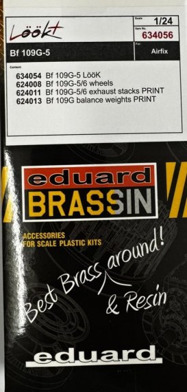 Eduard Brassin 1/24 Bf 109G-5 LooKplus pour Airfix