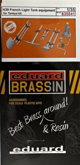 Brassin 1/35 H39 French Light Tank equipment PRINT